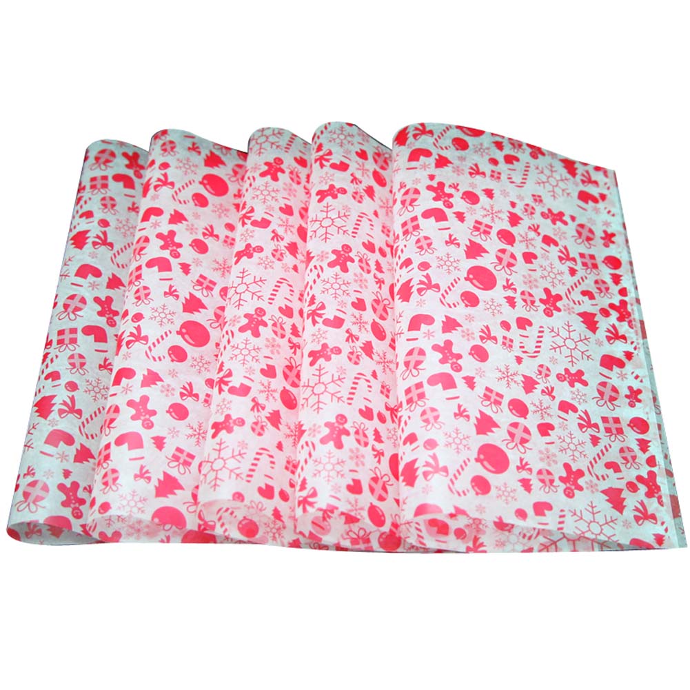 Diy Baking Candy Hamburger Wrapping Oil-Proof Wax Paper Christmas Gift, Red - 50 Piece
