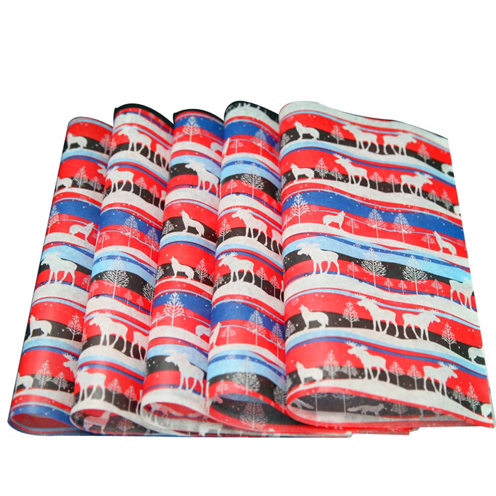 Diy Christmas Deer Baking Candy Hamburger Wrapping Oil-Proof Wax Paper - 50 Piece