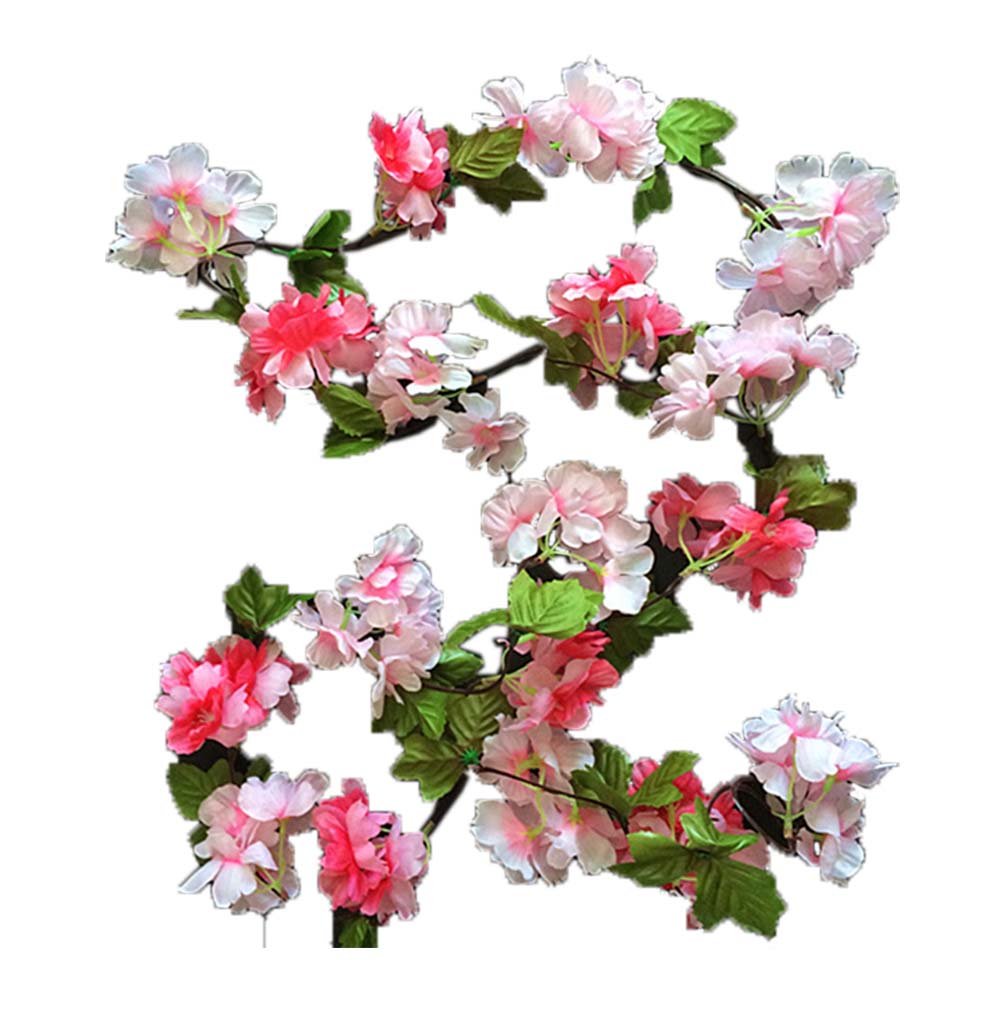 Artificial Vines Fake Flowers Sakura Cherry Blossoms A Decoration