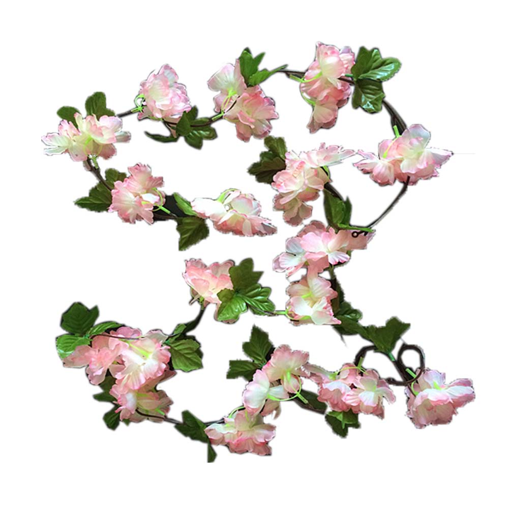 Artificial Vines Fake Flowers Sakura Cherry Blossoms B Decoration