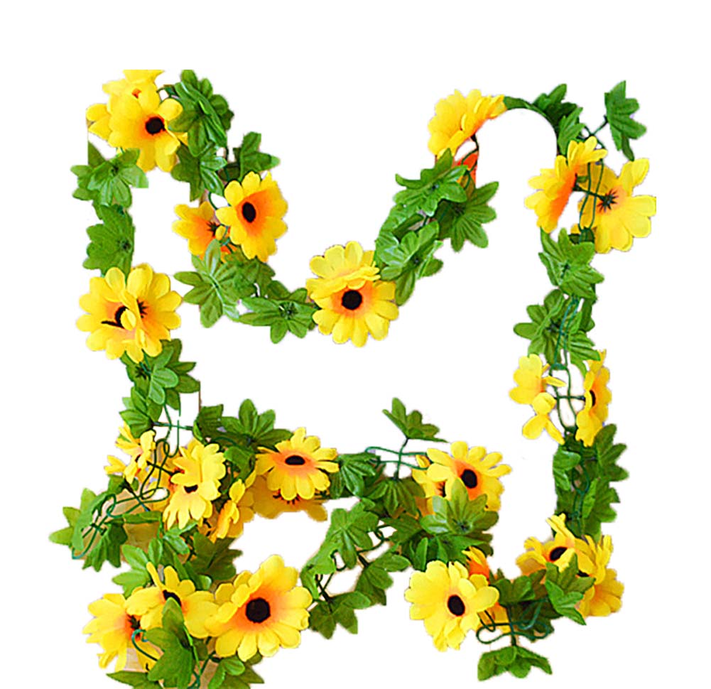 Artificial Flower Vines Fake Sun Flower Decoration for Home & Party - Medium