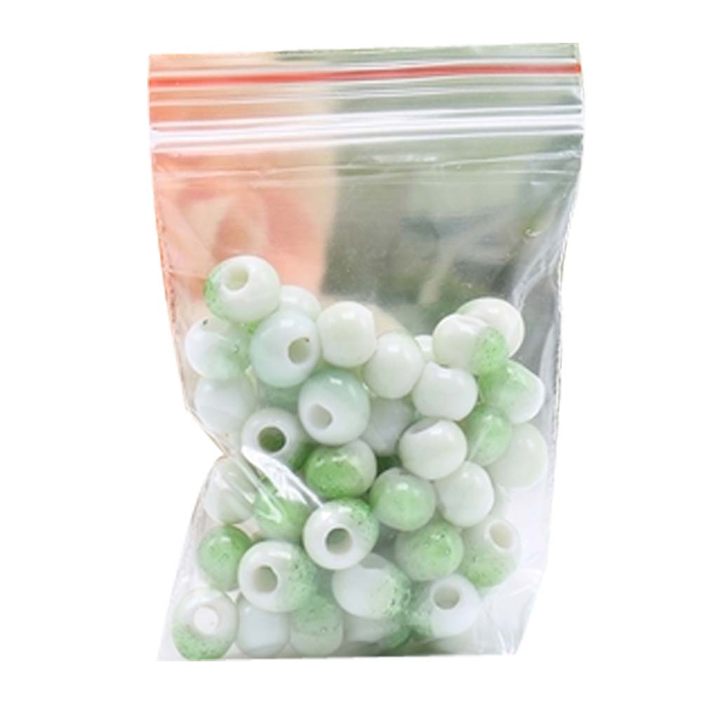 Picture of Panda Superstore PS-TOY166060011-SUE02975 6 mm Ceramic Beads Diy Round Loose Bead for Jewelry Making&#44; Bright Green - 100 Piece