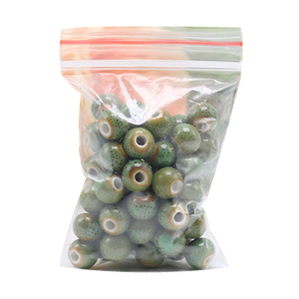 Picture of Panda Superstore PS-TOY166060011-SUE02980 6 mm Ceramic Beads Diy Round Loose Bead for Jewelry Making&#44; Brown & Green- 100 Piece