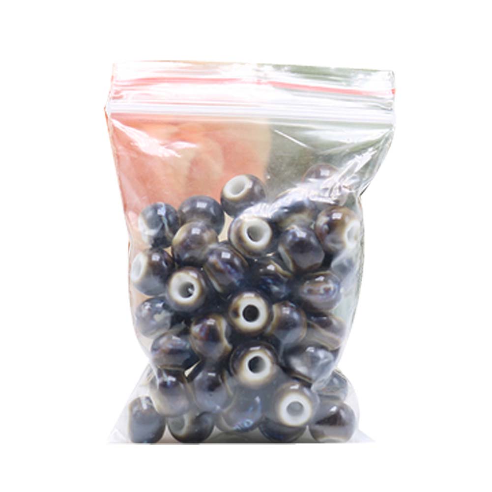 Picture of Panda Superstore PS-TOY166060011-SUE02982 6 mm Ceramic Beads Diy Round Loose Bead for Jewelry Making&#44; Bluish Color - 100 Piece