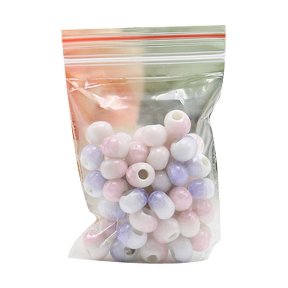 Picture of Panda Superstore PS-TOY166060011-SUE02994 6 mm Ceramic Beads Diy Round Loose Bead for Jewelry Making&#44; Purplish Color - 100 Piece