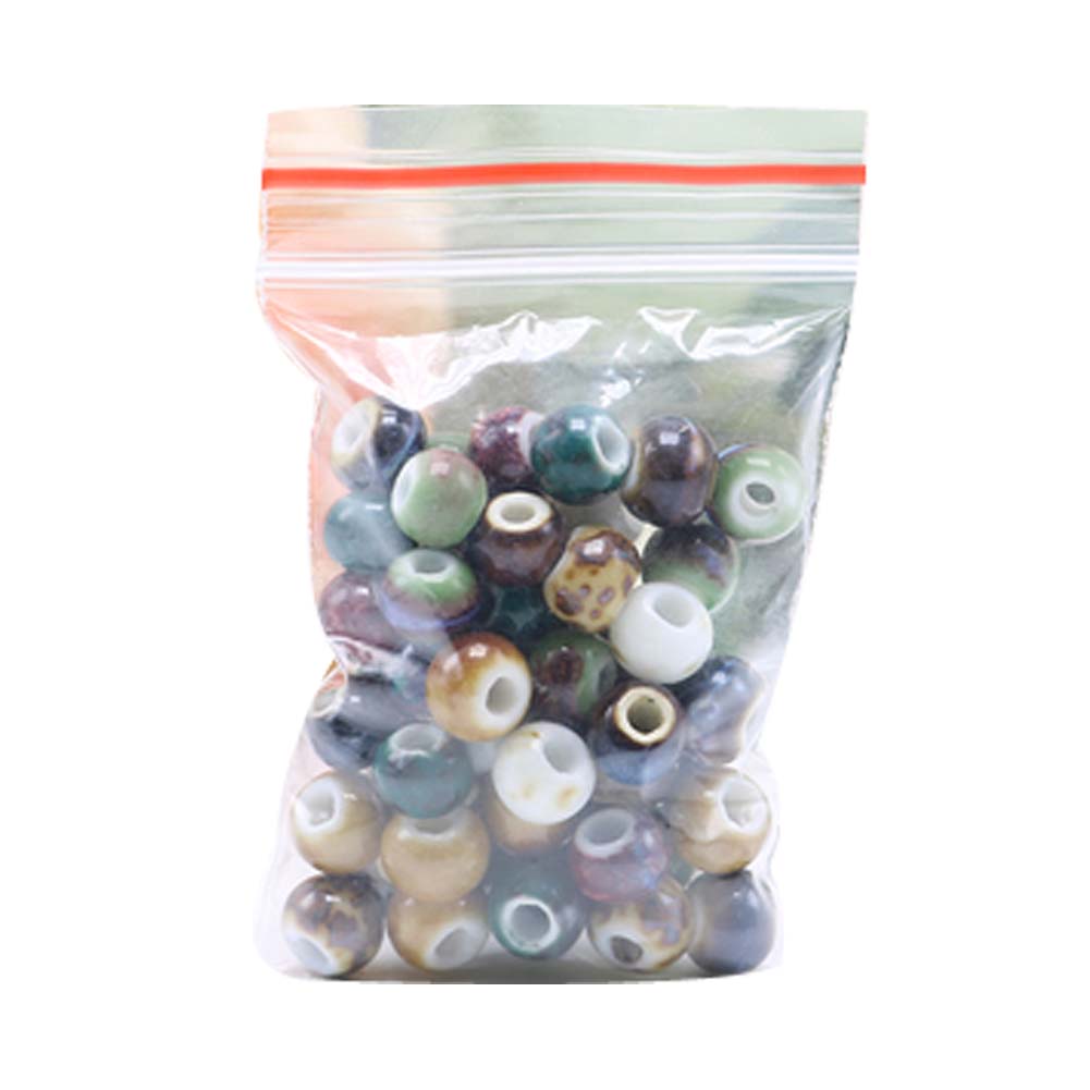 Picture of Panda Superstore PS-TOY166060011-SUE02996 6 mm Ceramic Beads Diy Round Loose Bead for Jewelry Making&#44; Dark Color - 100 Piece
