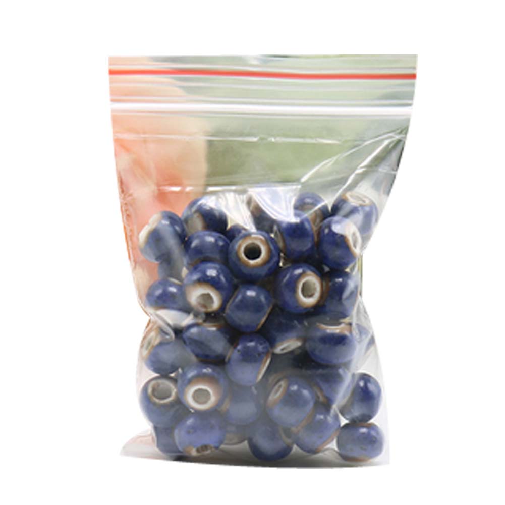 Picture of Panda Superstore PS-TOY166060011-SUE03000 6 mm Ceramic Beads Diy Round Loose Bead for Jewelry Making&#44; Purple & Blue - 100 Piece