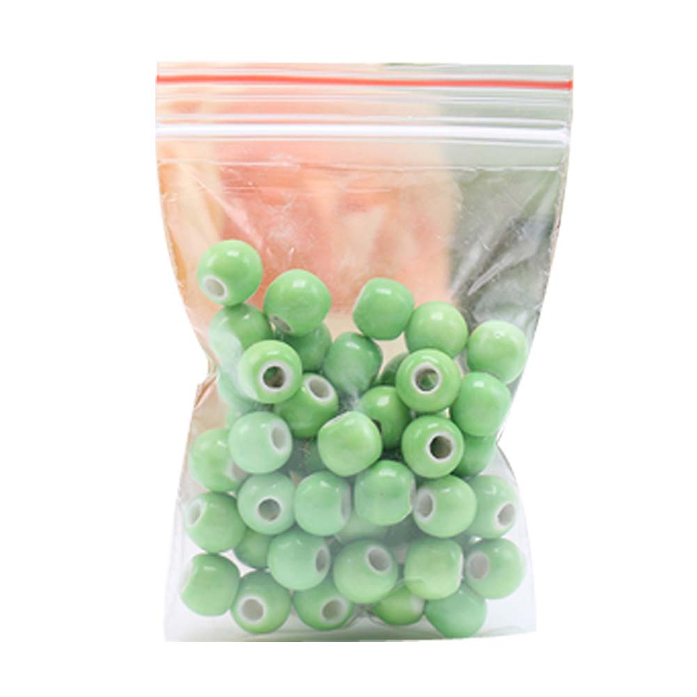 Picture of Panda Superstore PS-TOY166060011-SUE03007 6 mm Ceramic Beads Diy Necklace Bracelet Round Loose Bead for Jewelry Making &#44; Green - 100 Piece