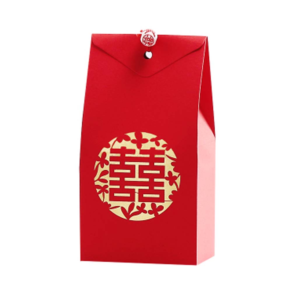 Picture of Panda Superstore PS-HOM13761871-SUE02587 Red Sweet Wedding Candy Box Paper Chocolate Gift Boxes Chinese Style Wedding Favors Candy Boxes - 40 Piece