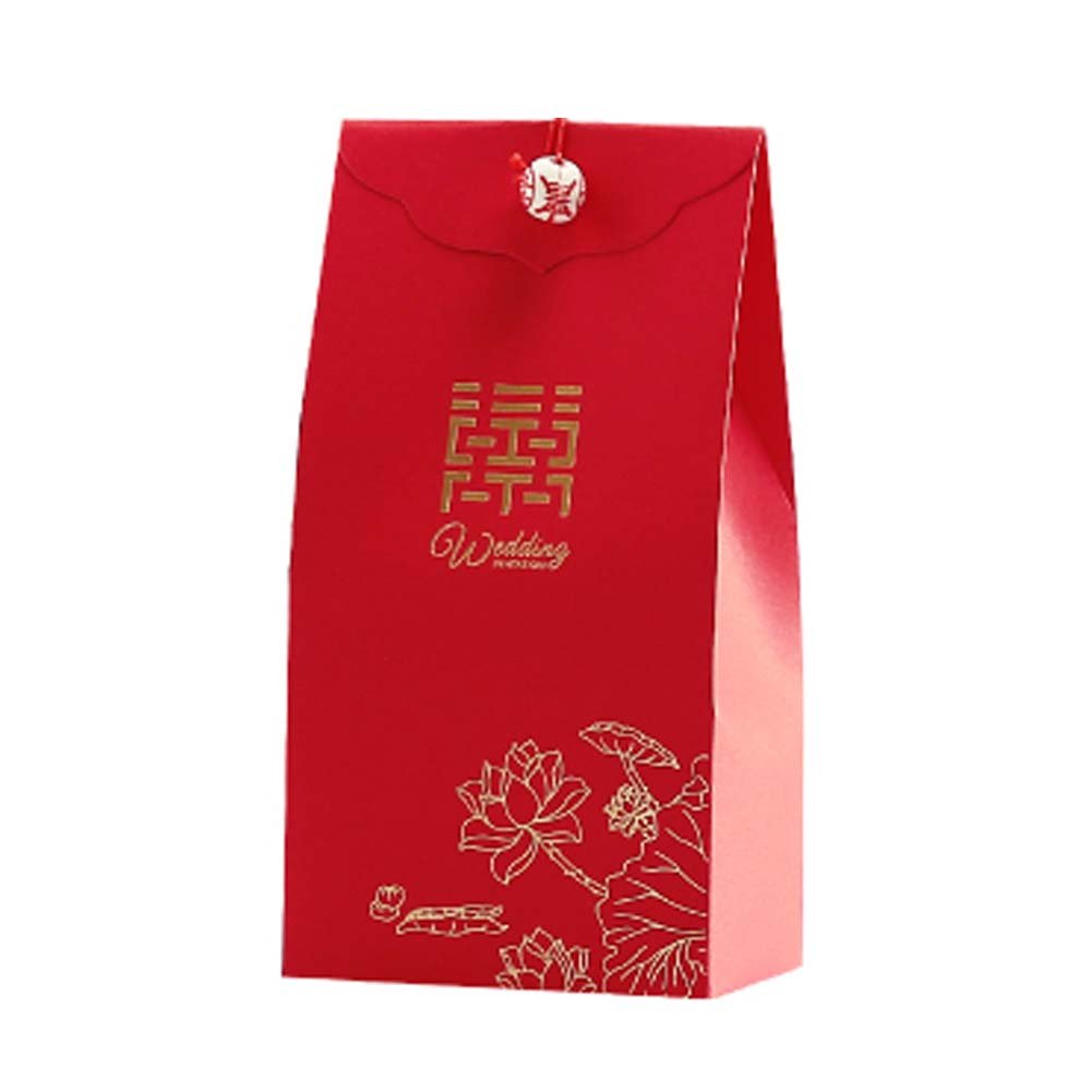 Picture of Panda Superstore PS-HOM13761871-SUE02591 Paper Sweet Party Favor Decorative Treats Candy Boxes Wedding Gift Boxes, Red - 40 Piece