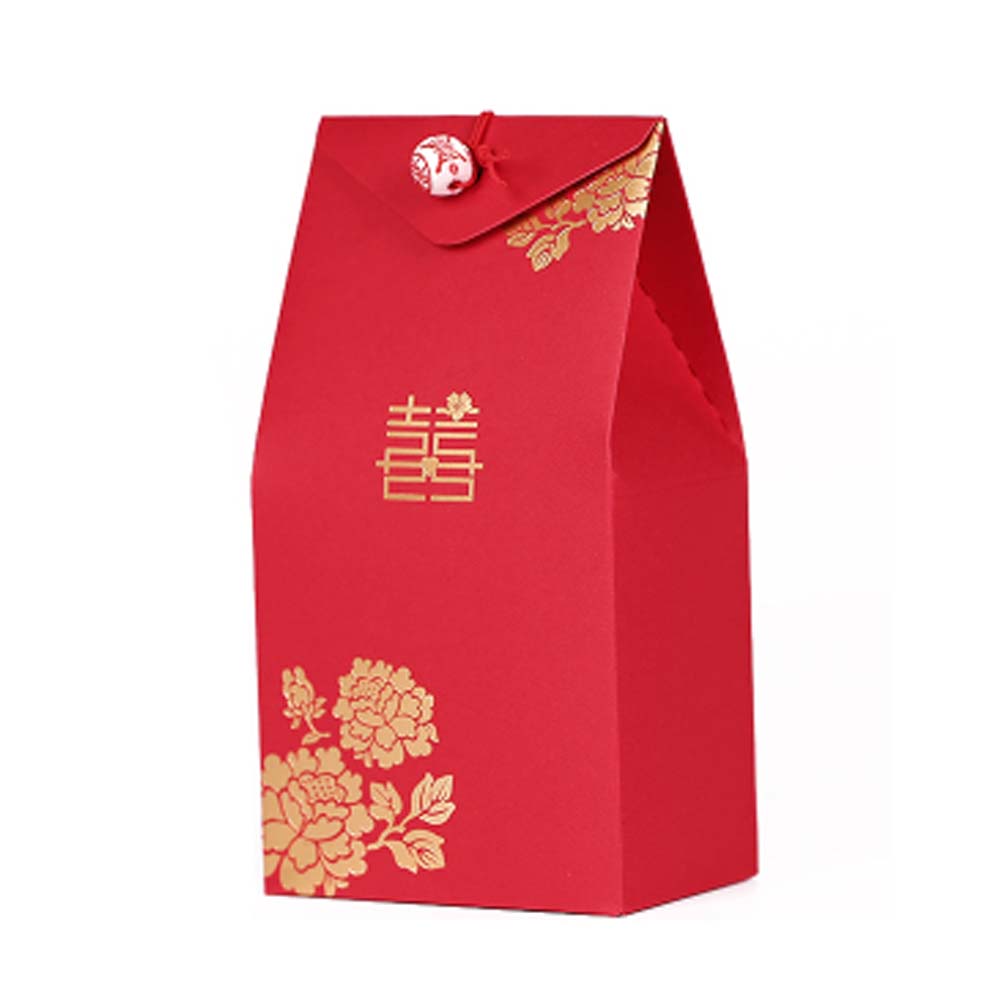 Picture of Panda Superstore PS-HOM13761871-SUE02605 Paper Chocolate Gift Chinese Style Wedding Boxes for Flower Red Decorative Candy Box - 40 Piece