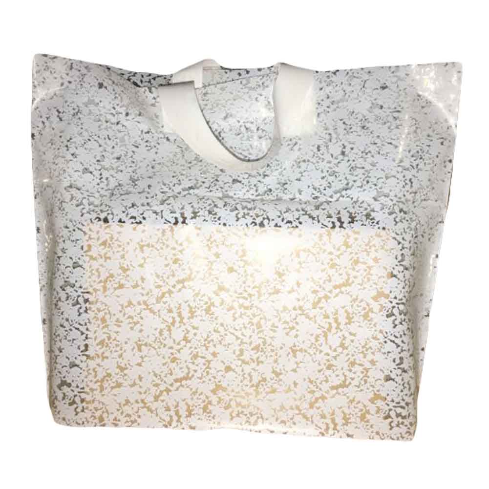 Picture of Panda Superstore PL-HOM1252210011-DORIS00077 Lace Plastic Gift Boutique Merchandise Shopping Bags, White - 50 Pieces