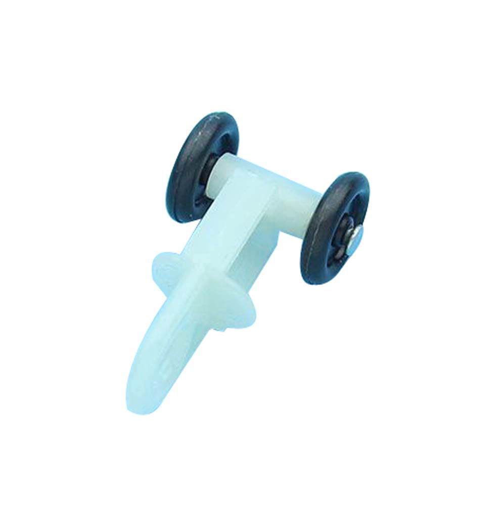 Plastic Curtain Track Rollers Sliding Wheel Roller Carrier - Style E - 30 Piece