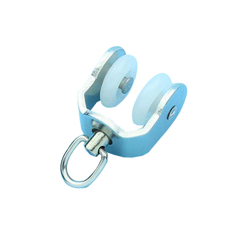 Plastic Curtain Track Rollers Sliding Wheel Roller Carrier - B1 - 20 Piece
