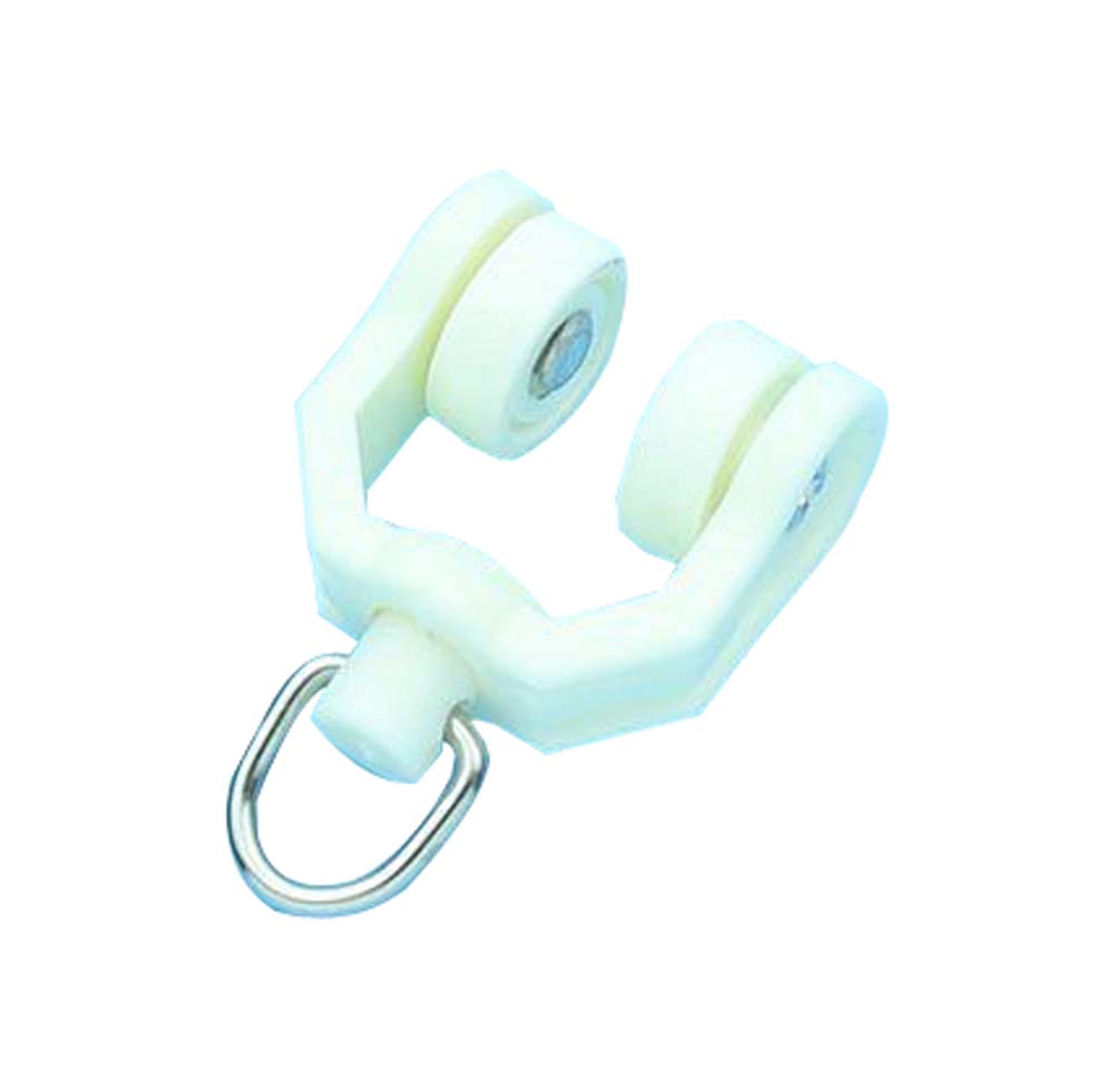 Plastic Curtain Track Rollers Sliding Wheel Roller Carrier - Style G - 30 Piece