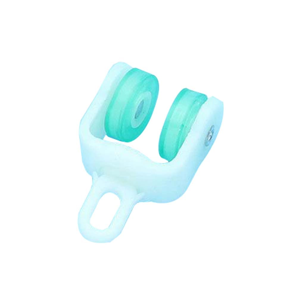 Plastic Curtain Track Rollers Sliding Wheel Roller Carrier - M1 - 30 Piece