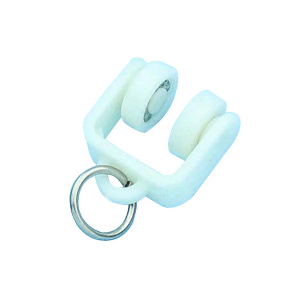 Window Track Gliders Track Rail Slide Wheels Rollers Shower Curtain - P - 40 Piece