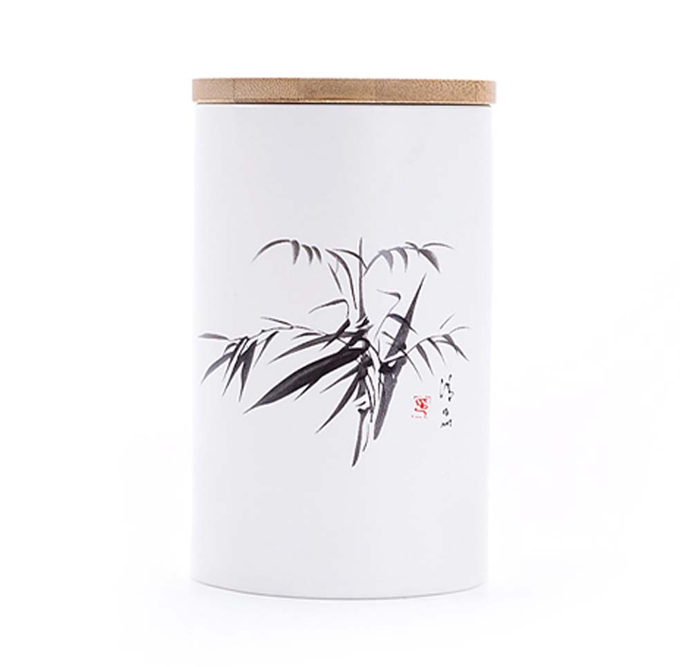 Picture of Panda Superstore KS-HOM3744111-ALAN00552 Ceramic Food Storage Jar Chinese Style Tea Container - Bamboo