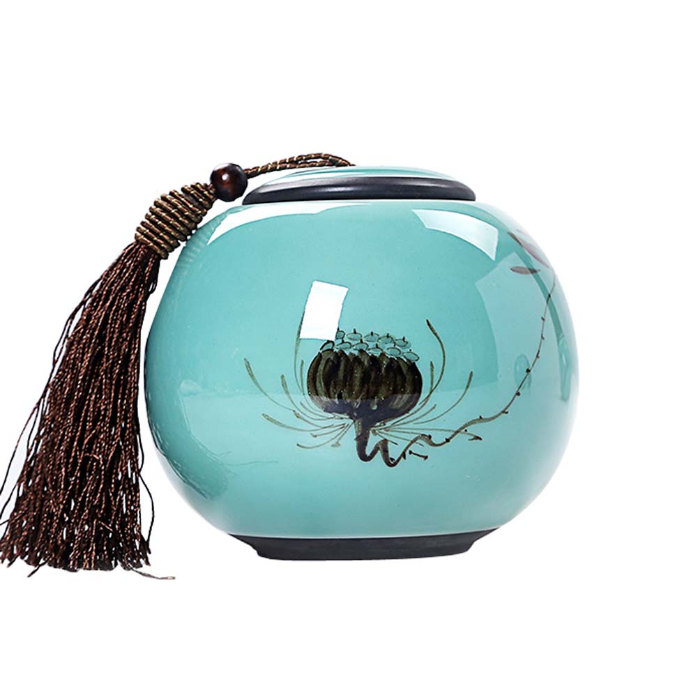 Picture of Panda Superstore KS-HOM3744111-ALAN00560 Hand Painted Design Ceramics Coffee Sugar Tea Canister Storage Jar - 002
