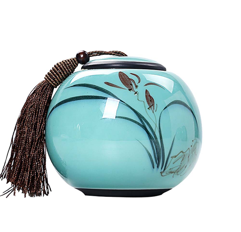 Picture of Panda Superstore KS-HOM3744111-ALAN00561 Hand Painted Design Ceramics Coffee Sugar Tea Canister Storage Jar - 003