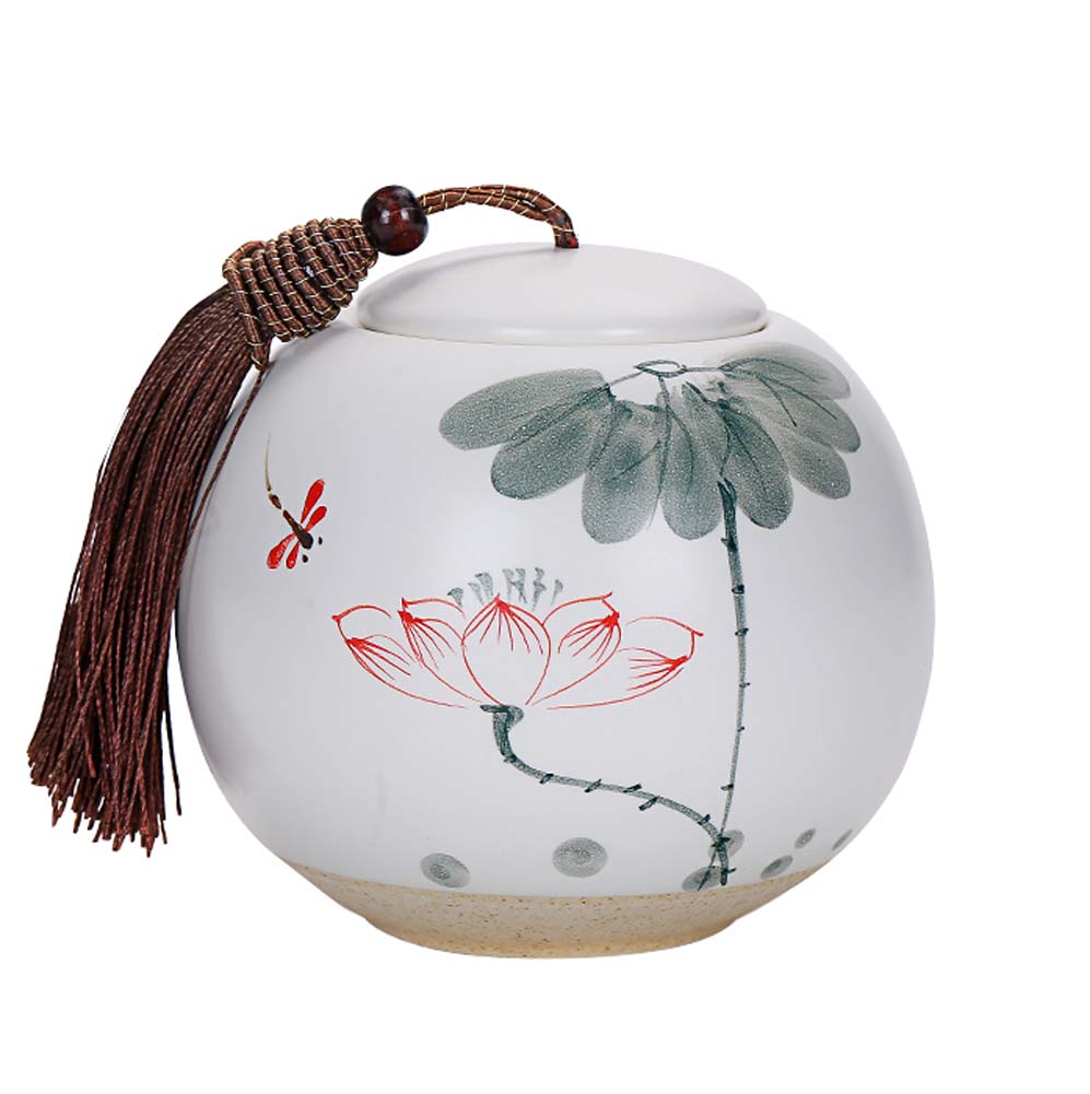Picture of Panda Superstore KS-HOM3744111-ALAN00563 Hand Painted Design Ceramics Coffee Sugar Tea Canister Storage Jar - 005