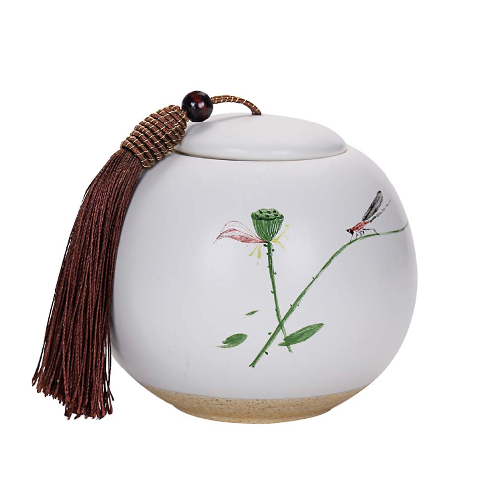 Picture of Panda Superstore KS-HOM3744111-ALAN00564 Hand Painted Design Ceramics Coffee Sugar Tea Canister Storage Jar - 006