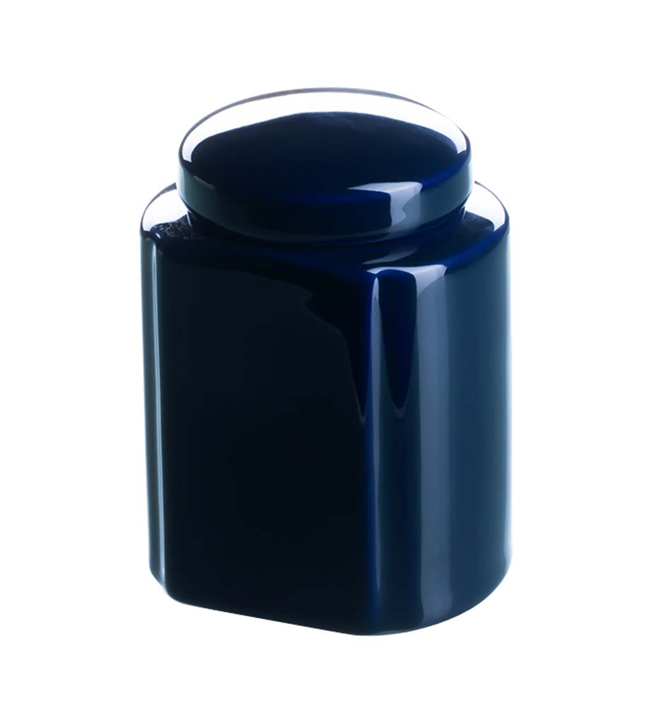 Picture of Panda Superstore KS-HOM3744111-ALAN00572 Portable Ceramic Tea Canister Tea Caddy Tins Containers, Dark Blue