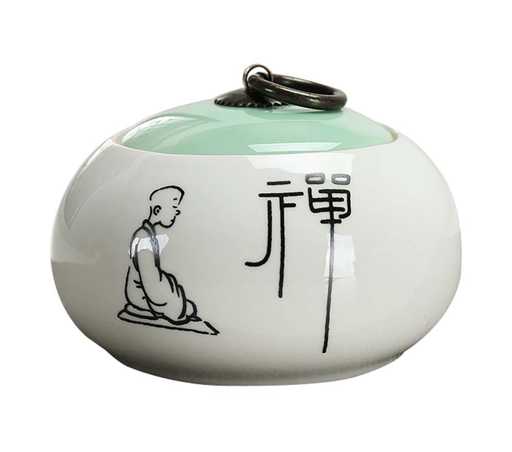 Picture of Panda Superstore KS-HOM3744111-ALAN01699 Portable Simple Tea Caddy Tea Canister Ceramic Storage Jar - NO.01