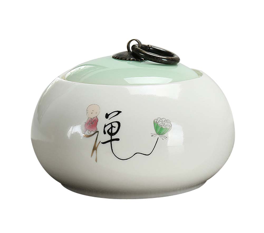 Picture of Panda Superstore KS-HOM3744111-ALAN01703 Portable Simple Tea Caddy Tea Canister Ceramic Storage Jar - NO.05