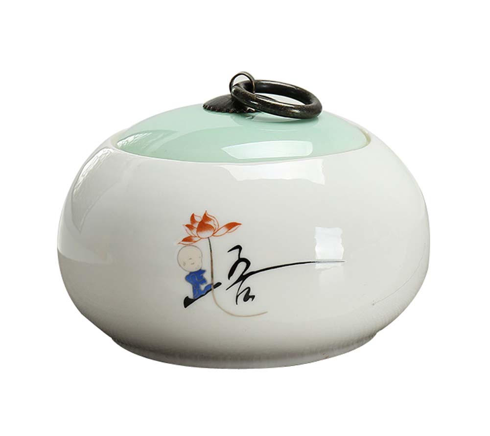 Picture of Panda Superstore KS-HOM3744111-ALAN01704 Portable Simple Tea Caddy Tea Canister Ceramic Storage Jar - NO.06