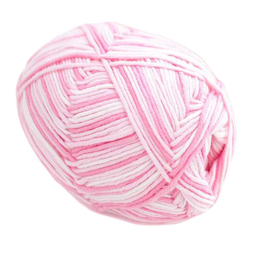 Picture of Panda Superstore PF-HOM262625011-DORIS00654-RP 1 Skein Soft Cotton Knitting Scarf Crochet Yarn, Pink