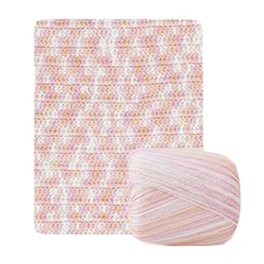 Picture of Panda Superstore PF-HOM262625011-DORIS00670-RP 1 Skein Dye Lace DIY Knitting Yarn for Summer Hat&#44; Pink & White