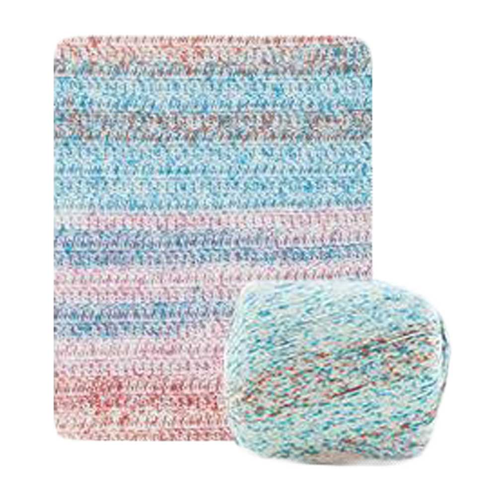 Picture of Panda Superstore PF-HOM262625011-DORIS00685-RP 2 Skeins Lace Cotton DIY Handcraft Crochet Figures Knitting Yarn&#44; Blue & Pink