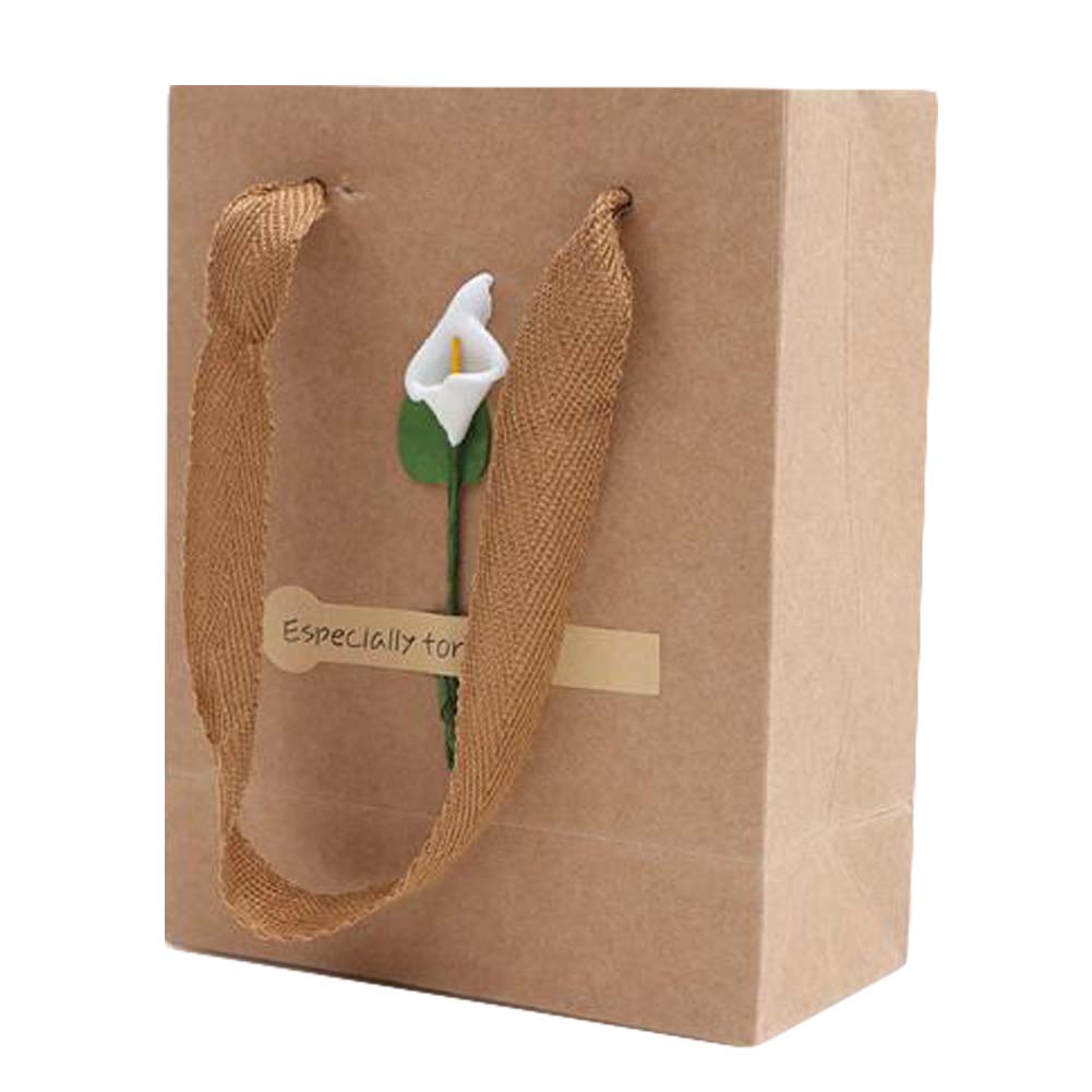 Picture of Panda Superstore PF-HOM303686011-DORIS00209-RP Common Callalily Kraft Paper Party Favor Boutique Gift Bags - 15 Piece