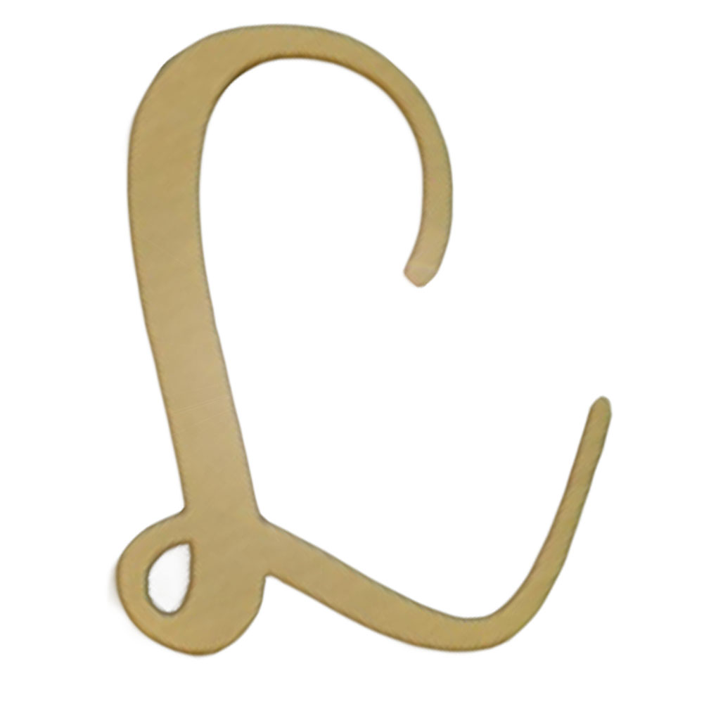 Modern House Letters Home Wall Decor Brass Alphabet Address Number Decorative Signs - Letter L