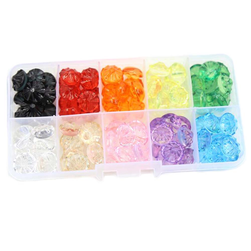 Picture of Panda Superstore PF-HOM13761871-DORIS00213-RP Multicolor Acrylic Sewing DIY Art Painting Buttons - 100 Piece