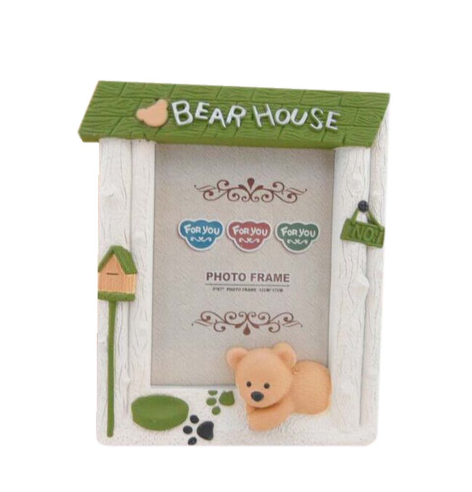 Picture of Panda Superstore PS-BAB723033011-SUE00181 7 in. Plastic Childrens Cartoon Creative Swing Sets Photo Frame&#44; Green