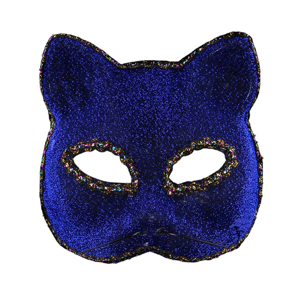 Picture of Panda Superstore PF-TOY2229578011-KELLY00372-RP Halloween Fox Mask Novelty Halloween Mardi Gras Face Mask Costume Accessory, Blue