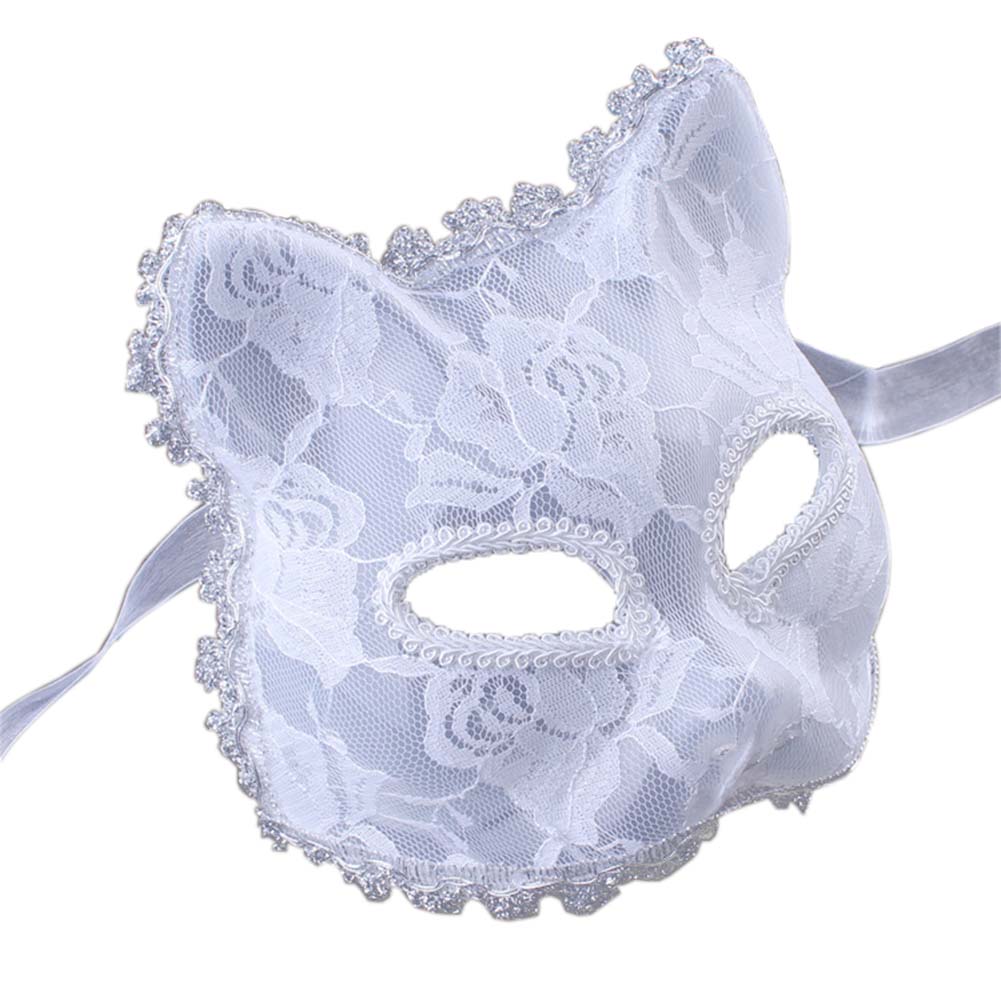 Picture of Panda Superstore PF-TOY2229578011-KELLY00374-RP Halloween Lace Fox Mask Novelty Halloween Mardi Gras Face Mask Costume Accessory