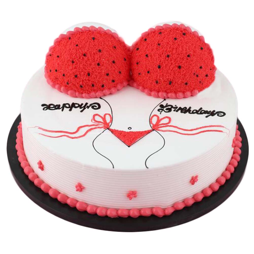 Picture of Panda Superstore PF-HOM10844426011-DORIS00004-RP 10 in. Artificial Cake Erotic Bikini Adult Birthday Cake Replica Prop Party Decoration, Red