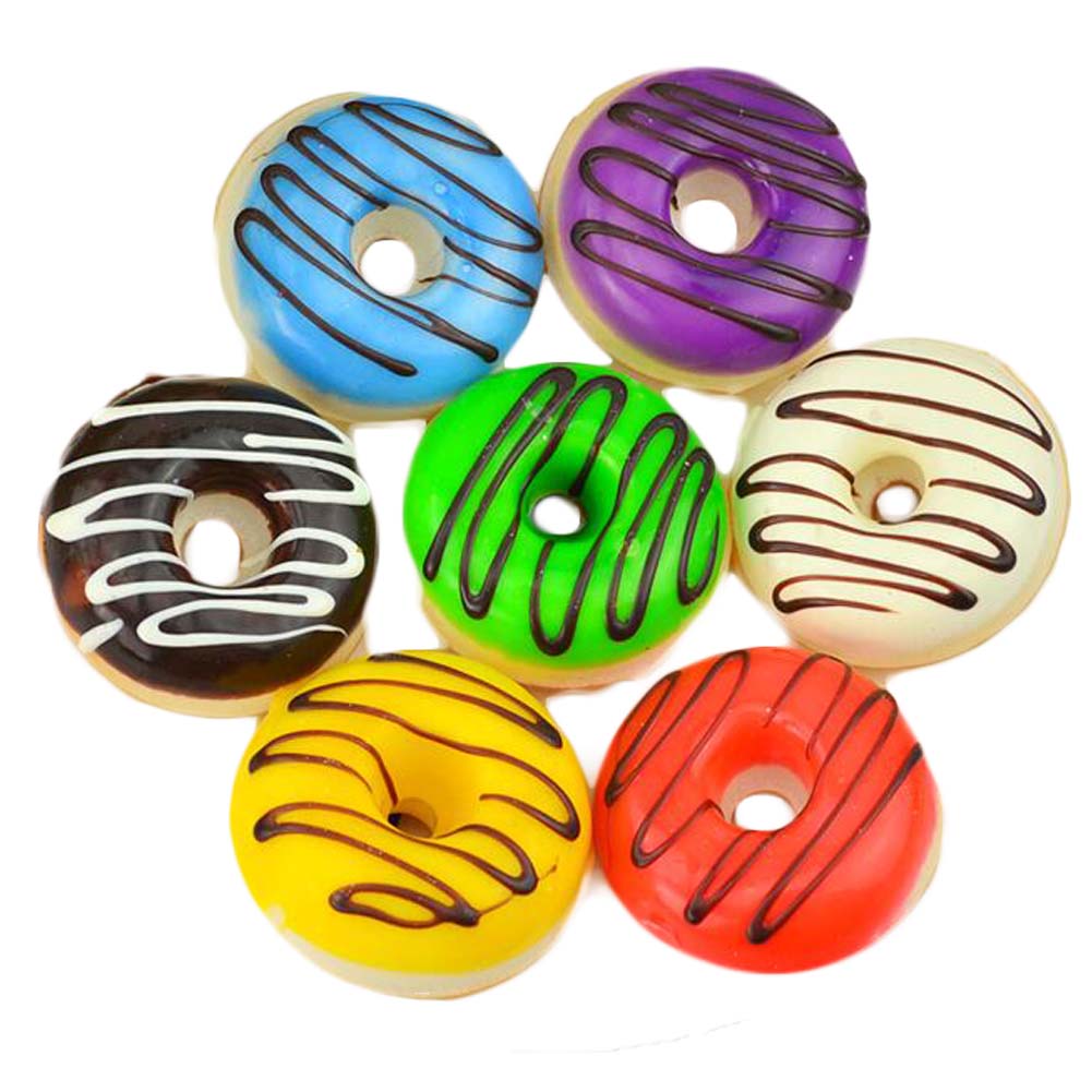 Picture of Panda Superstore PF-HOM10844426011-DORIS00808-RP Realistic Bread Artificial Fake Donuts Dessert Food Toys Display Replica Prop Photography Props Cake Decoration - 7 Piece