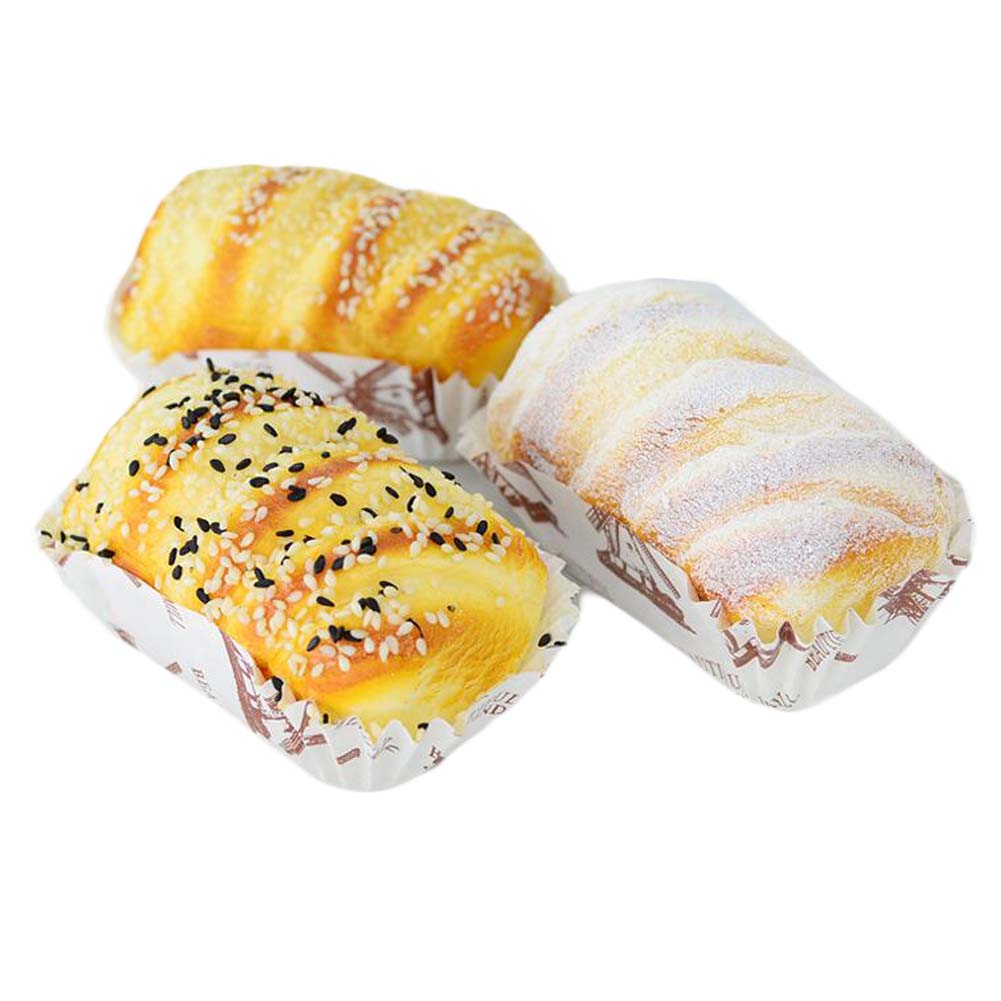 Picture of Panda Superstore PF-HOM10844426011-DORIS01057-RP Artificial Cake Fake Simulation Realistic Food Replica Bread for Home Kitchen Party Decoration Display Toy Props Real Model, Yellow - 6 Piece