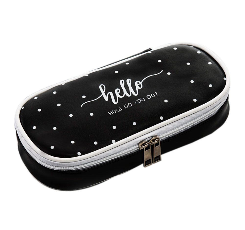 9 x 4.5 in. Large Capacity Pencil & Pen Case Stationery Zipper Pouch for Students Office, Multi Color