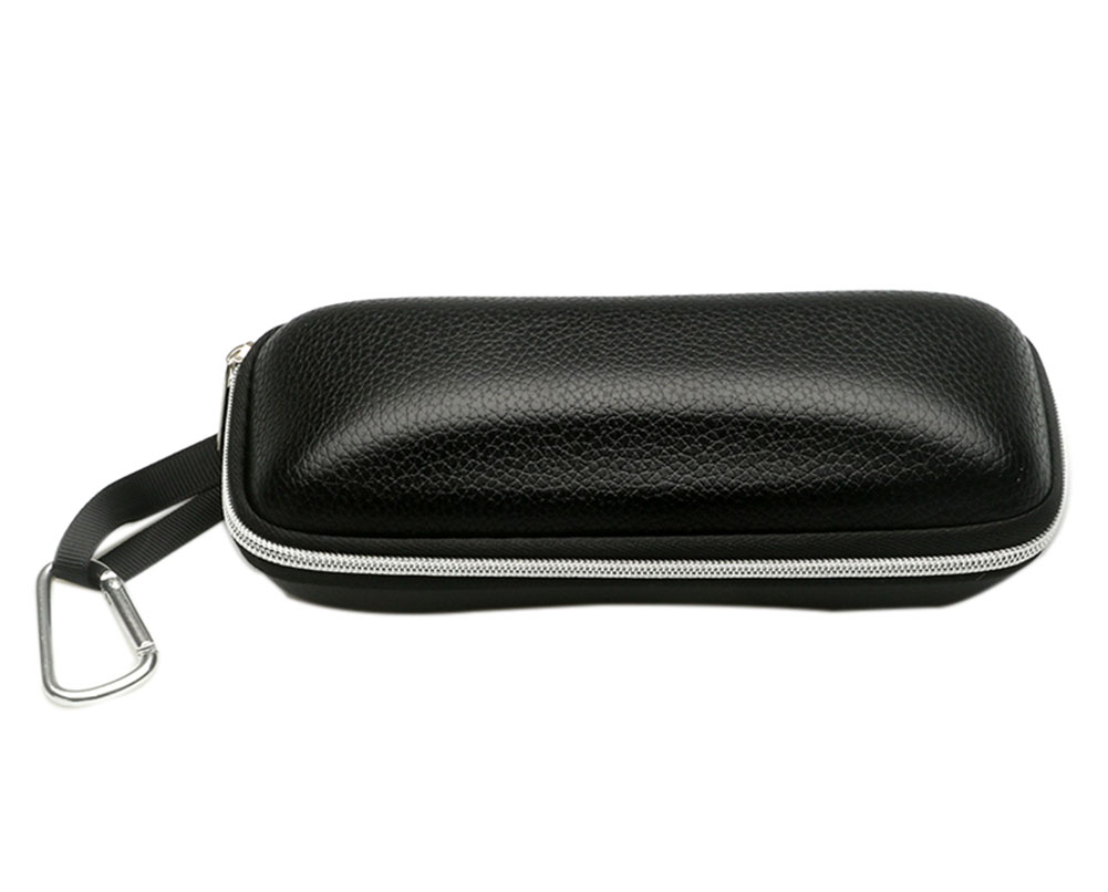 6.5 x 2.7 x 2 in. Hard Shell Eyeglass Portable Zipper Glasses Protective Case with Hang Buckle, Multi Color