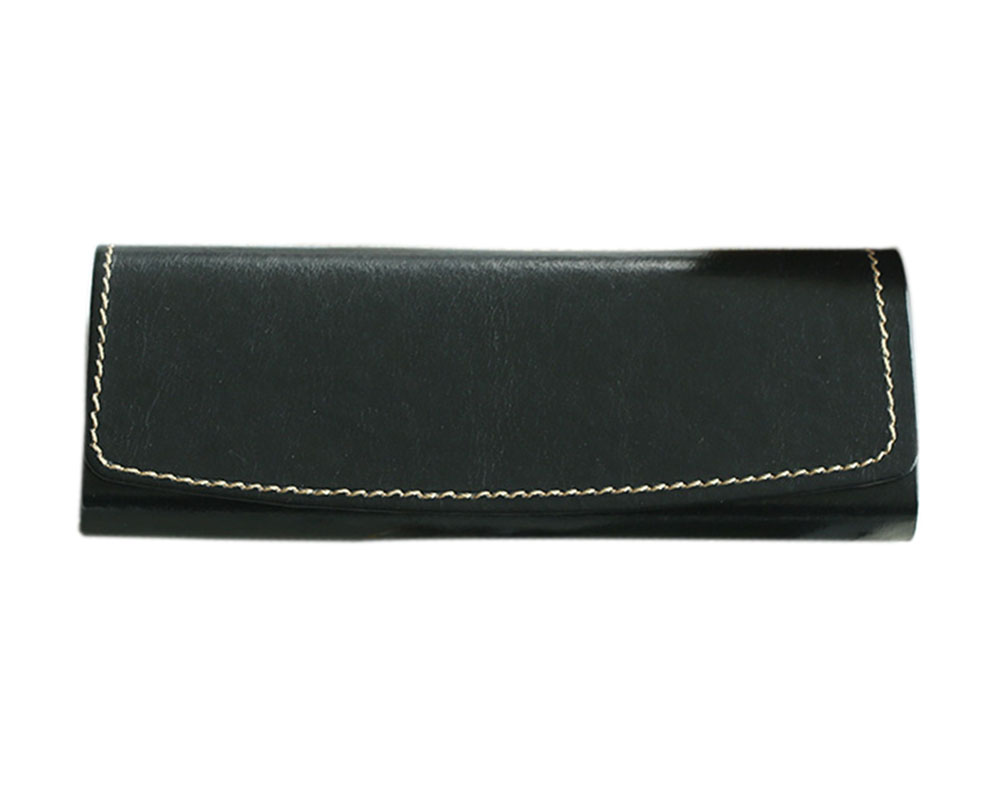 6 x 2.1 x 1.1 in. Simple Style Portable Anti-Pressure Glasses Protective Case Box, Black