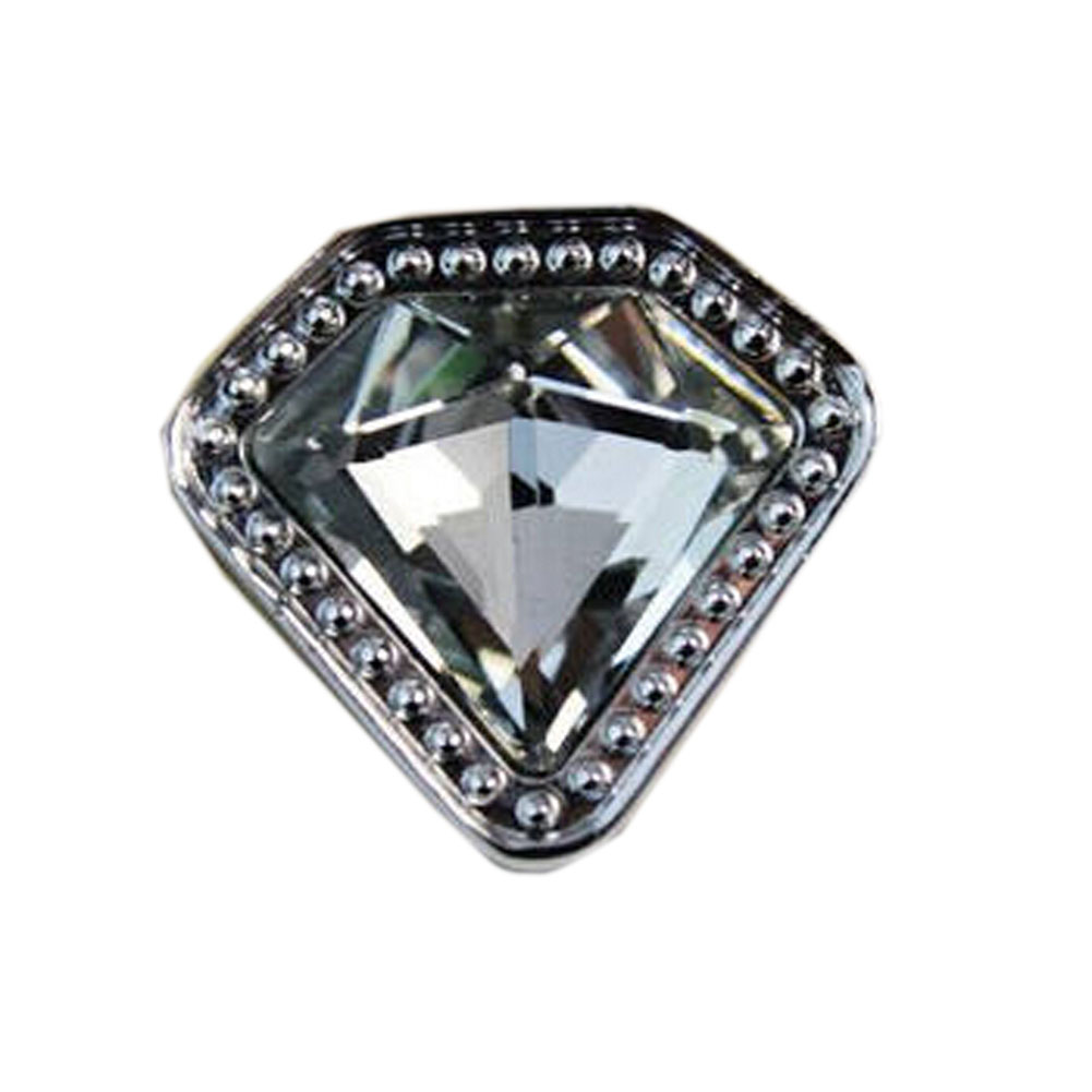 1.25 x 1.25 x 0.98 in. Fabulous Diamond Crystal Drawer Handles, Pulls & Knobs, Silver - Set of 3