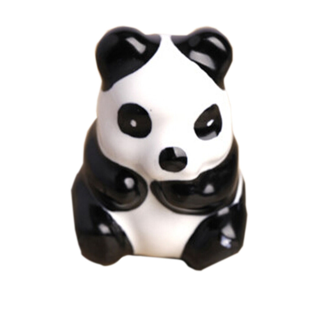 1.7 x 1.3 x 1.2 in. Cute Panda Ceramic Kids Room Decors Drawer Handles & Pulls - Set of 2