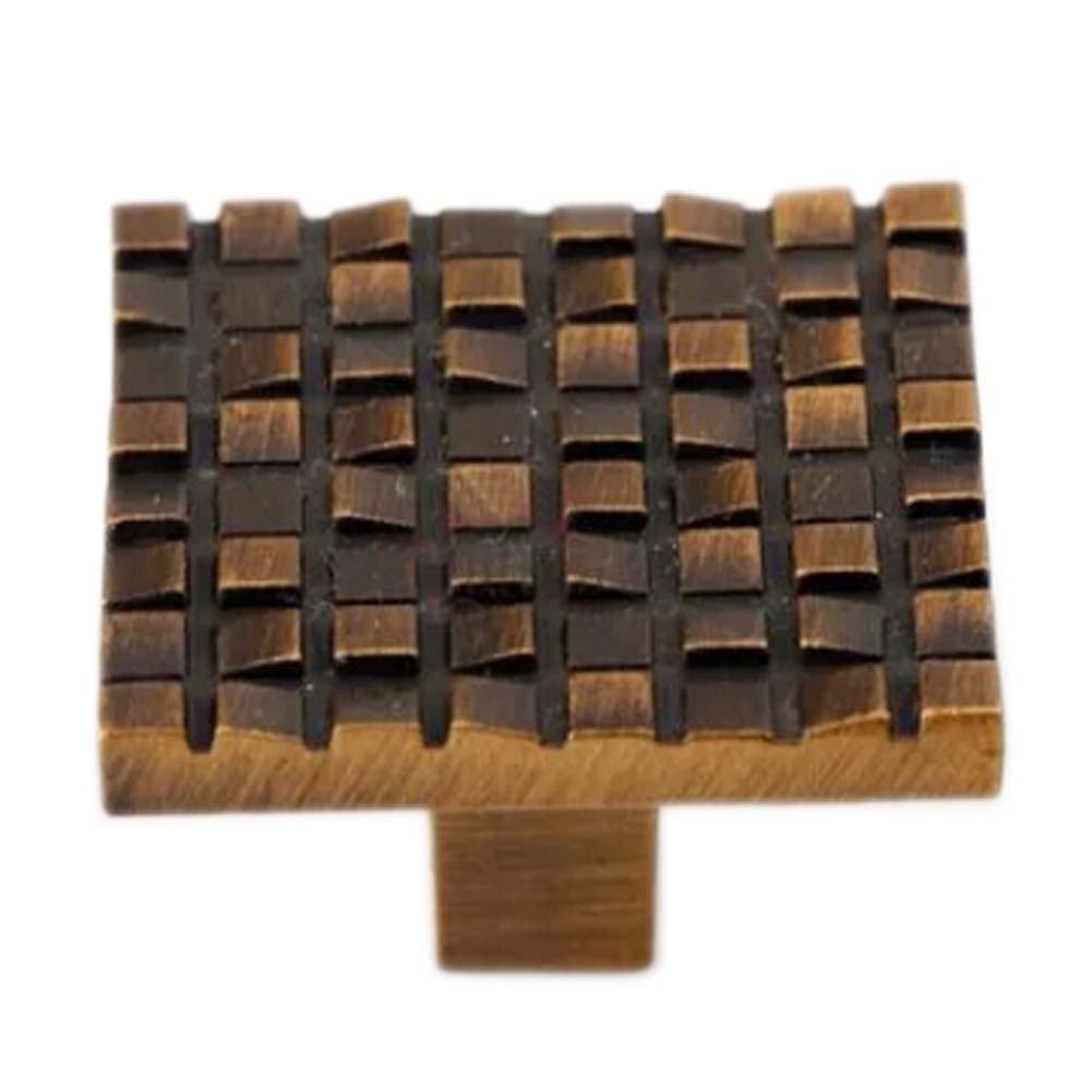 1.25 x 0.8 in. Zinc Alloy Drawer Handles, Pulls & Knobs, Coffee Brown - Mosaic - Set of 3