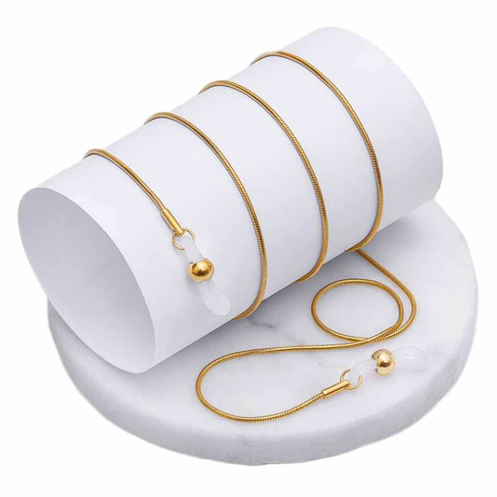 29.5 in. Vintage Metal Reading Glasses Chain, Gold