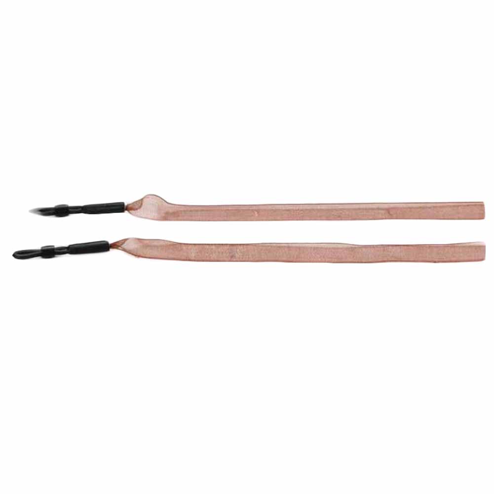 27.5 in. Ribbon Glasses Cloth Sunglass Strap Reading Glasses Chain, Brown